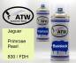 Preview: Jaguar, Primrose Pearl, 830 / FDH: 400ml Sprühdose + 400ml Klarlack - Set, von ATW Autoteile West.